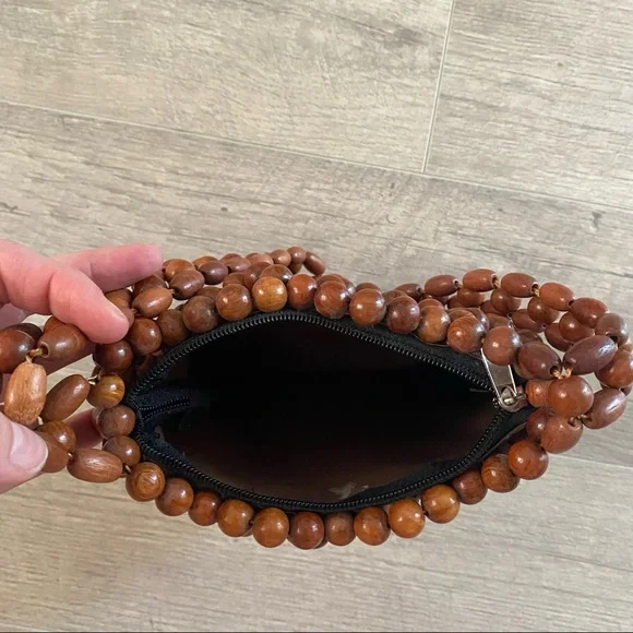 Brown Beaded Handbag - Picture 4 of 9